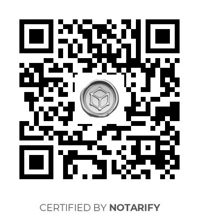 Certificato notarizzazione su blockchain